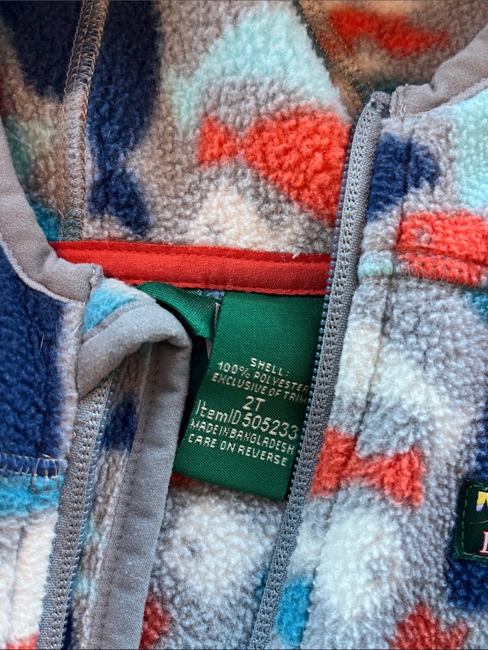 LLBean Fish Fleece | 2T - Picture 2 of 4
